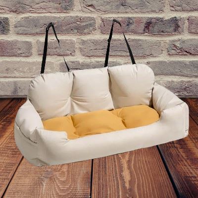 Siege Voiture Pour Chien - CarrierTravelDog™ - Beige