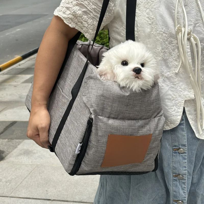 Sac de Transport pour Chien - PetTravelSeat™ - Gris